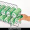 mDesign Metal 2-Tier Pop/Soda and Food Can Storage Dispenser Rack
